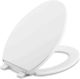 Kohler Brevia Elongated Quiet-Close Toilet Seat $27