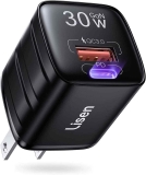 Lisen H41 30W+30W 2-Port USB-C & USB-A Wall Charger Block  $11.59