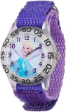 Disney Frozen Kids’ Plastic Time Teacher Analog Quartz Nylon Strap Watch  $12.52