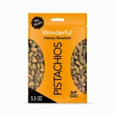 2-Count Wonderful Pistachios with No Shells, 5.5oz. (Honey Roasted)  $5.99