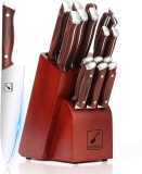 16-Piece Professional Japanese Kitchen Knife Set with Block  $129.99