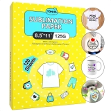 Tonha Sublimation Paper 8.5″ x 11″ 120 Sheets Heat Transfer Paper  $9.98