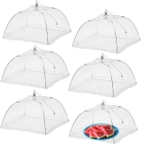 6Pk Simply Genius 17×17-in Pop-Up Mesh Food Covers Tent Umbrella $14.99