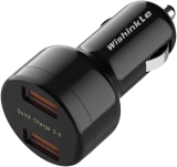 Wishinkle Mini 36W Dual USB QC 3.0 Ports Fast Car Charger $5.55