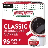 96-Count Krispy Kreme Classic Medium Roast Coffee K-Cup Pods $32.21