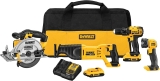 DeWalt DCK423D2 20V 4 Tool Combo Kit  $226.39
