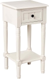 Decor Therapy Antique White Simplify Accent Table w/Drawer $54.89