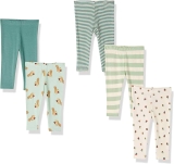 5-Pack Amazon Essentials Unisex Babies’ Leggings  $6.88