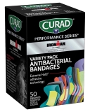 Curad Performance Ironman Extreme Hold Antibacterial Bandages 50-ct $6.27