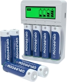 8-Pcs Deleepow 1.2V 3300mAh Nimh AA Batteries w/LCD Smart Charger $14.99