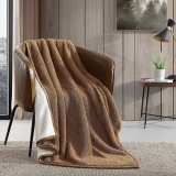 Eddie Bauer Home 50″ x 60″ Plush Sherpa Fleece Throw $14