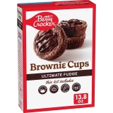 Betty Crocker Ultimate Fudge Brownie Cups Baking Mix 13.8 oz $2.59