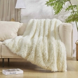 50” x 60” Soft Luxury Plush Thick Fluffy Faux Fur Throw Blanket  $14.00