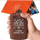 Don’t Die In The Woods 2-Person Ultralight Survival Tent $20