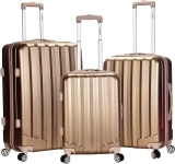 Rockland Santa Fe Hardside Spinner Wheel Luggage, 3-Piece Set $66.79