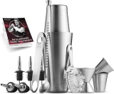 FineDine 14-Piece Cocktail Shaker Set Bartender Kit $15.19
