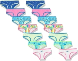 14-Pack Spotted Zebra Girls Hipster Underwear $9.48