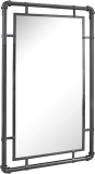 Stonebriar Rectangular Industrial Metal Pipe Hanging Wall Mirror $41.60