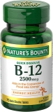 Nature’s Bounty Vitamin B12 2500 mcg Cellular Energy Support $3.59