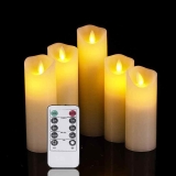 Set of 9 Flameless Battery Operated LED Candle with 10-Key Remote  $12.59