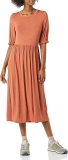 Amazon Essentials Women’s Crewneck Short Sleeve Knit Midi Dress  $13.70