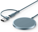 Jsaux Magnetic Wireless Charging Pad Compatible with iPhone, AirPods  $11.39