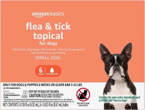 6-Count Amazon Basics Flea and Tick Topical Treatment for Small Dogs  $16.26