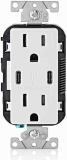 Leviton T5635-W USB Dual Type-C w/Power Delivery $34.90