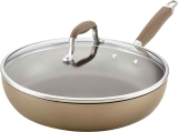 Anolon Advanced Home Hard-Anodized 12″ Deep Skillet  $41.99