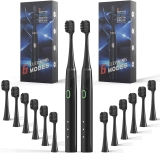 2-Pack Electric Toothbrush with 12 Brush Heads & 6 Modes  $14.99