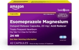 42-Count Amazon Basic Care Esomeprazole Magnesium Capsules 20 mg  $7.11