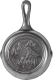 Lodge Wildlife Series 6.5″ Cast Iron Wolf Skillet $15