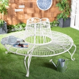 Safavieh Ally Darling Antique Wrought Iron 60-in Round Tree Bench $325.16