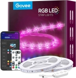 50ft Govee Smart WiFi LED Strip Lights with App Control & Music Sync  $17.99