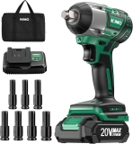 Kimo 20V Cordless Impact Wrench Set $44