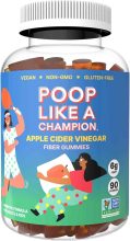 Poop Like a Champion 90-Count Apple Cider Vinegar Fiber Gummies $16