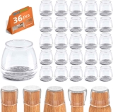 36-Piece Chair Leg Floor Protectors for Hardwood Floors (Large)  $11.50