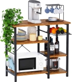 Mr IRONSTONE Kitchen Baker’s Rack Vintage Utility Storage Shelf  $59.44