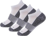 3-Pairs Unisex Arch Support Plantar Fasciitis Ankle Copper Socks  $4.99