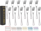 12-Set Stainless Steel Dinner Fork Set  $5.99