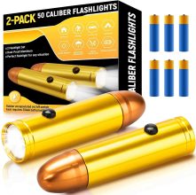 2-Pack LED 50 Caliber Unique Tactical Flashlight with Batteries  $10.80