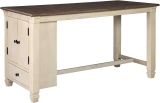Signature Design by Ashley Bolanburg Counter Height Dining Table w/ Storage Cabinet $503