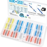 150-Piece Ticonn Solder Seal Wire Heat Shrink Butt Connectors Kit  $5.42