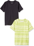 2-Pack Amazon Essentials Boys’ UPF 50+ Short-Sleeve Swim Shirt  $8.15