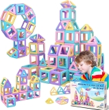 56-Piece Educational Magnetic Blocks STEM Toys  $16.10