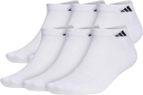 6-Pair Adidas mens Athletic Cushioned Low Cut Socks $5.70