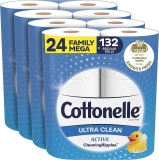 24-Pack Cottonelle Ultra CleanCare Toilet Paper with Cleaning Ripples  $20.69