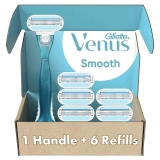 Gillette Venus Women 6 Razor Blade Refills & 1 Handle Smooth Razors  $18.94