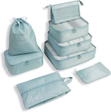 Set of 8 Suitcases Travel Essentials Luggage Organizer Packing Cubes  $16.79