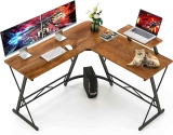 Mr. Ironstone L-Shaped Corner Desk w/ Monitor Stand $107